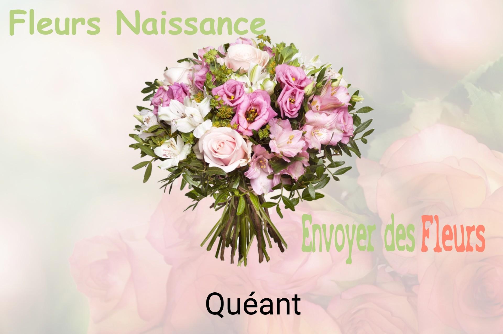 Bouquet de fleurs de naissance livré à Quéant